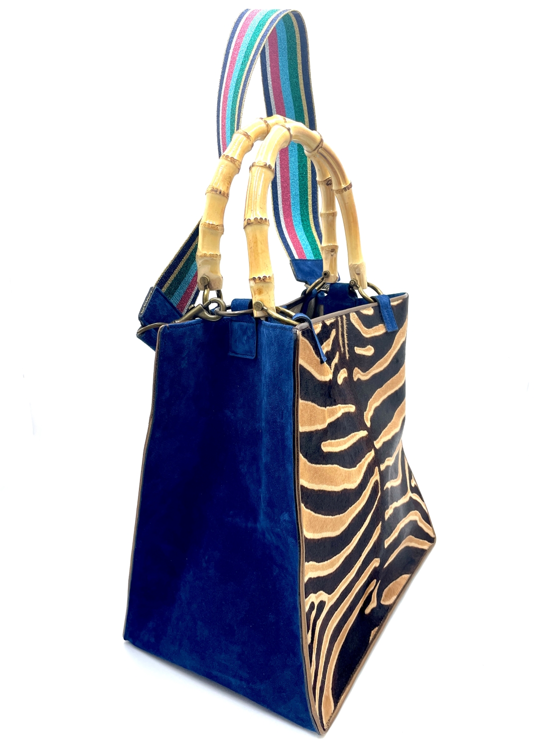 New York zebra and blue